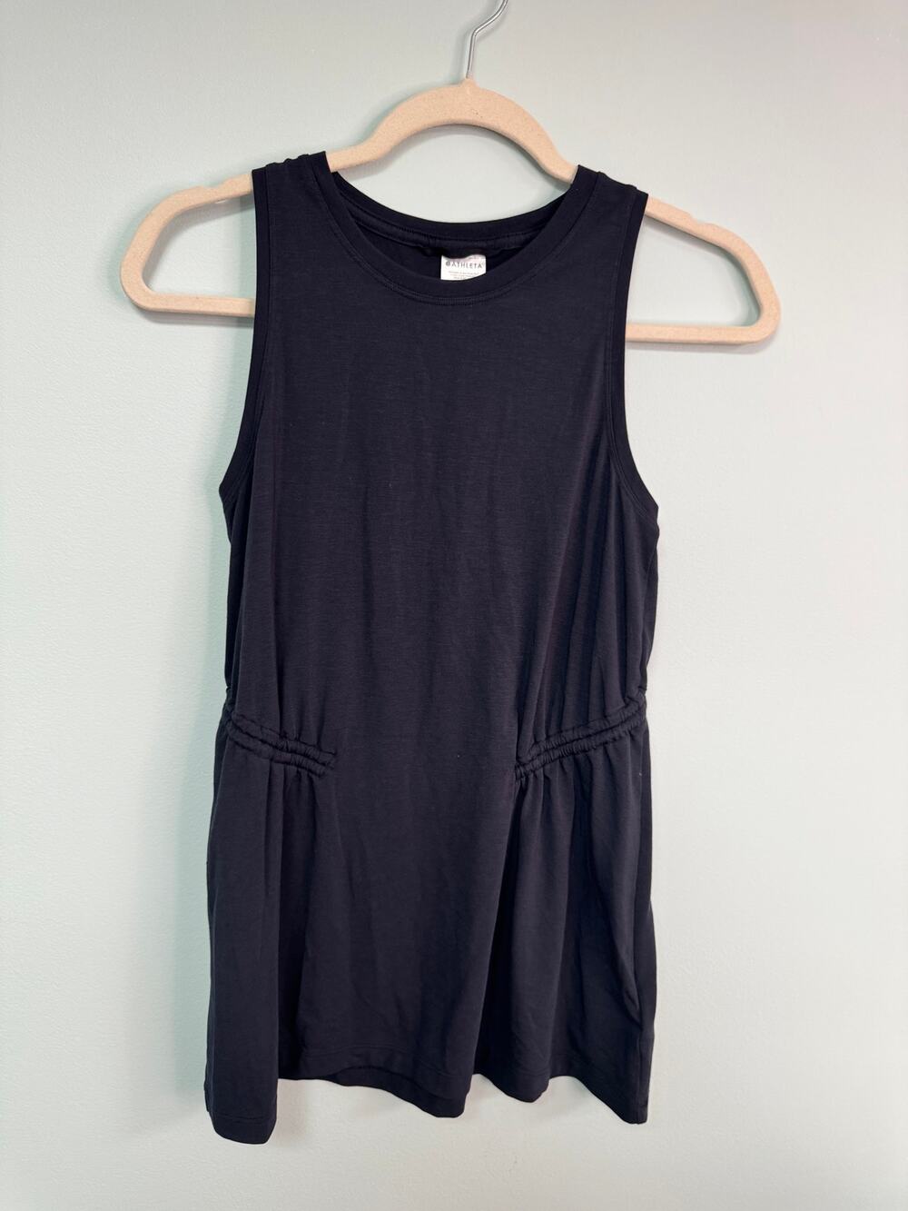 NWOT! Athleta Hip Length Sleeveless Training Tank - XS - Black